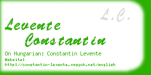 levente constantin business card